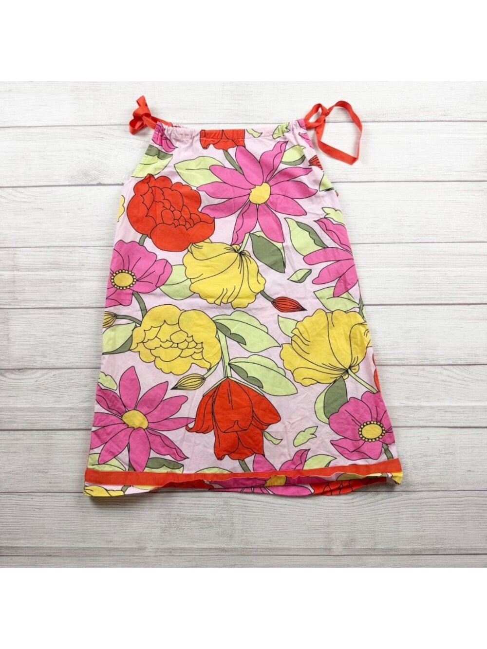 Hanna Andersson Girls Floral Pillowcase Sundress Bright Multicolor Dress 10